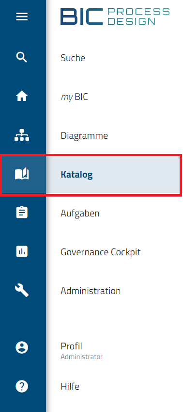 Dieser Screenshot zeigt den Katalog im Explorer.