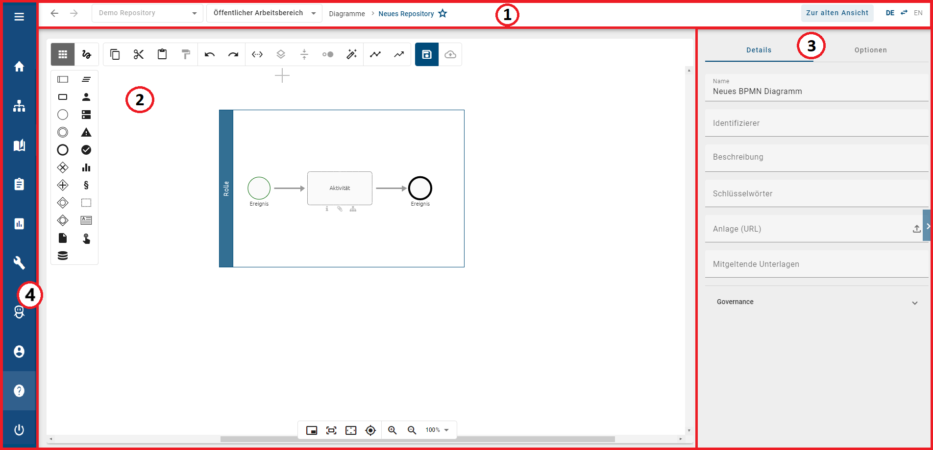 Der Screenshot gibt einen Überblick über den Explorer, die Menüleiste und den Editor.