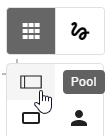 Dieser Screenshot zeigt das Symbol "Pool" aus der Symbolpalette.