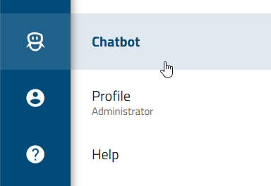 The screenshot shows the chatbot icon in the menu bar.