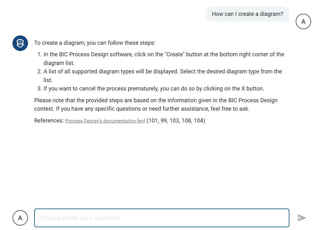 The screenshot shows how Arty answers a message.