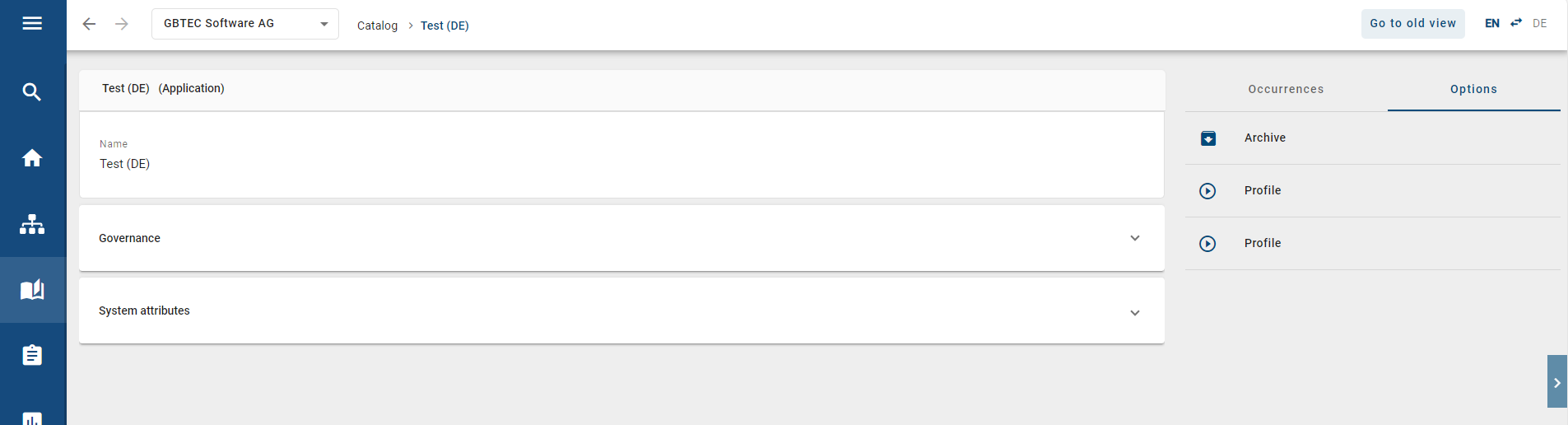 Here, a catalog entry is displayed, which was shown as a search result and clicked.