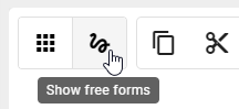This screenshot shows the icon "Freeform symbols" within the symbol palette.