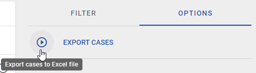 The option to create an event log in the sidebar of the case list for a ProcessApp is displayed here.